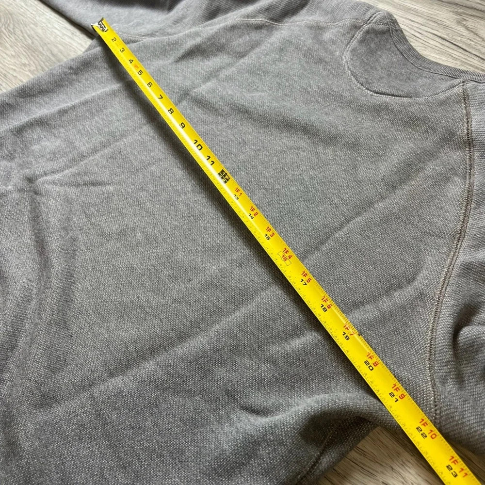Levis Sweatshirt Mens‎ Medium Grey Raglan Sleeve Standard Fit Textured Pullover